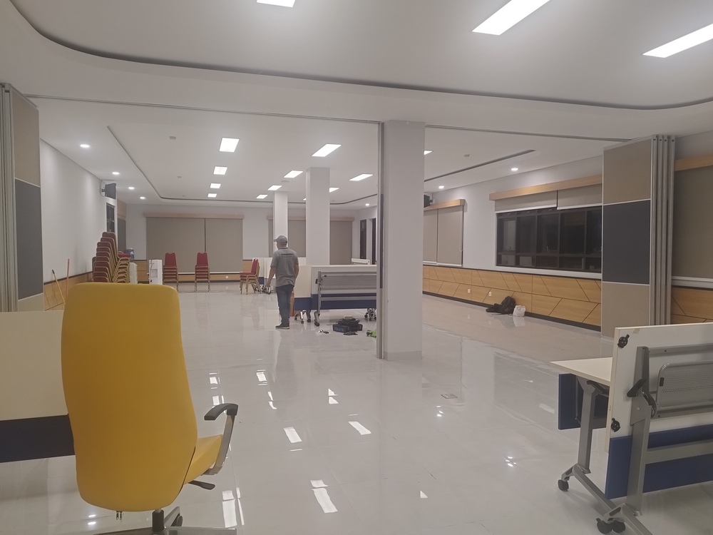 Partisi Geser Sorepa, Partisi Sorepa, Sekat Partisi Geser, Sliding Wall, Movable Wall, Partisi Akustik, Partisi Peredam Suara, Partisi kedap Suara,